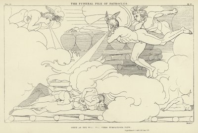 Le bûcher funéraire de Patrocle - John Flaxman